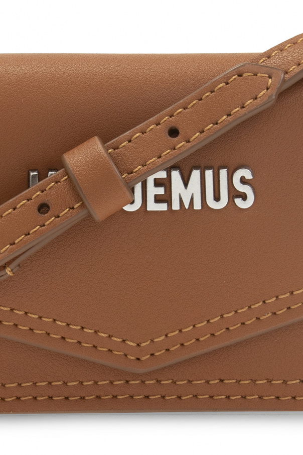 Brown 'Le Porte Azur' strapped card case Jacquemus